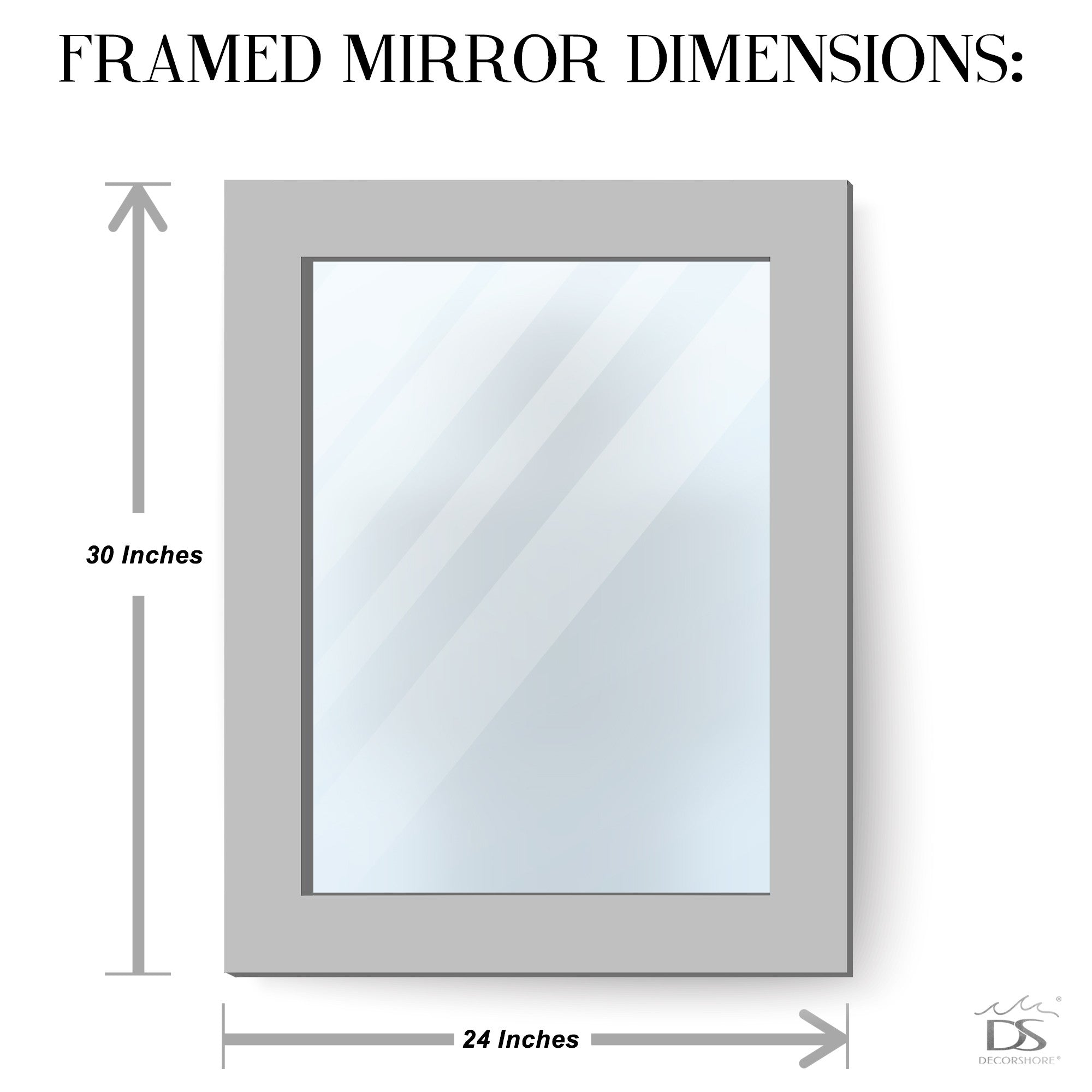 24X18" Black Onyx Mosaic Crackled Glass Jewel Tone Framed Rectangular Wall Mirror, Handmade Decorative Wall Mirror